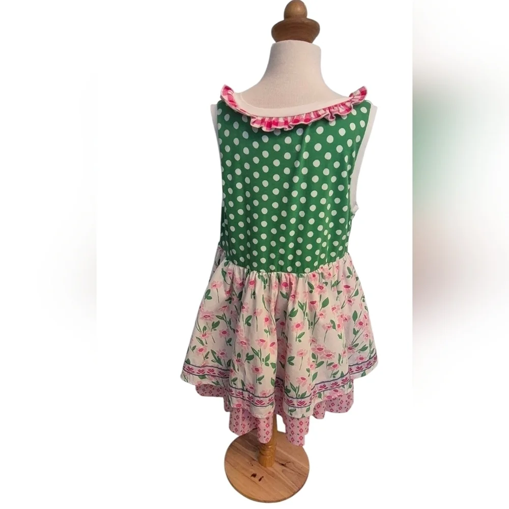 Wild Flowers Lala Land Gardenia Polka Dot and Floral Dress